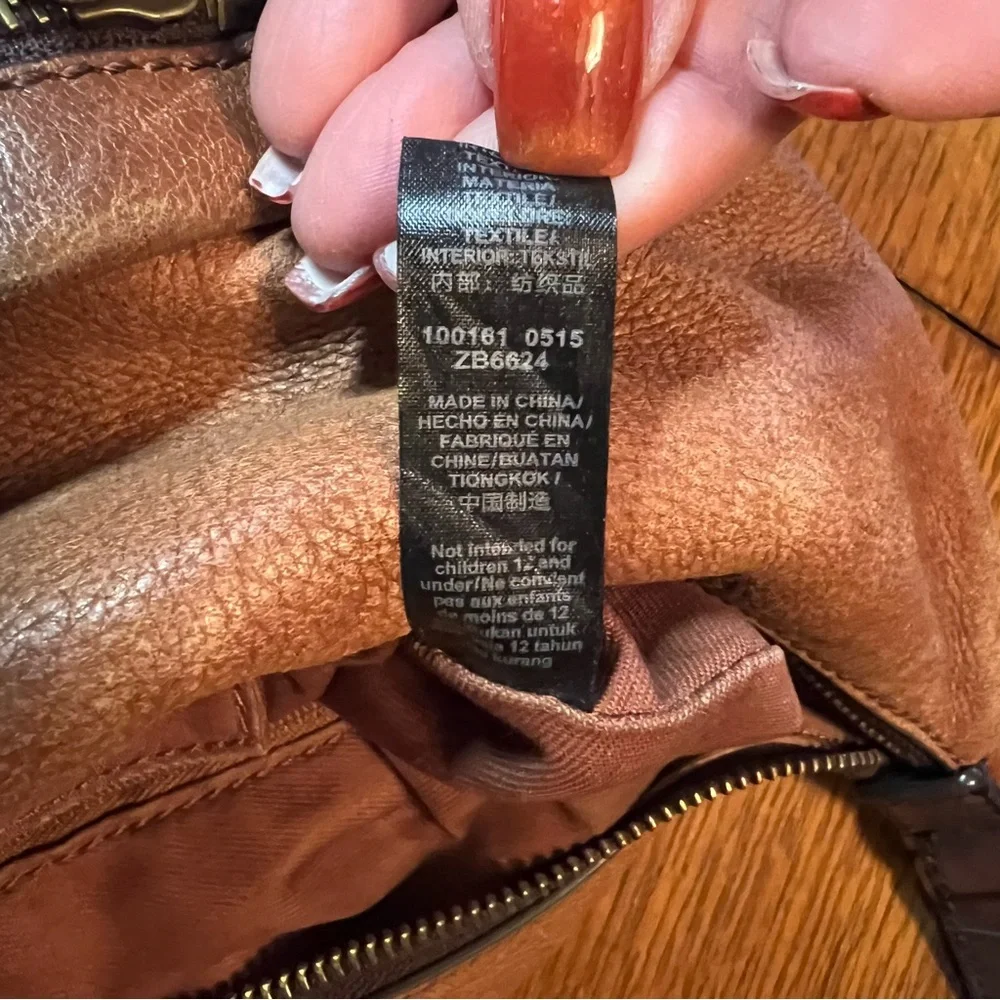 Fossil leather shoulder bag